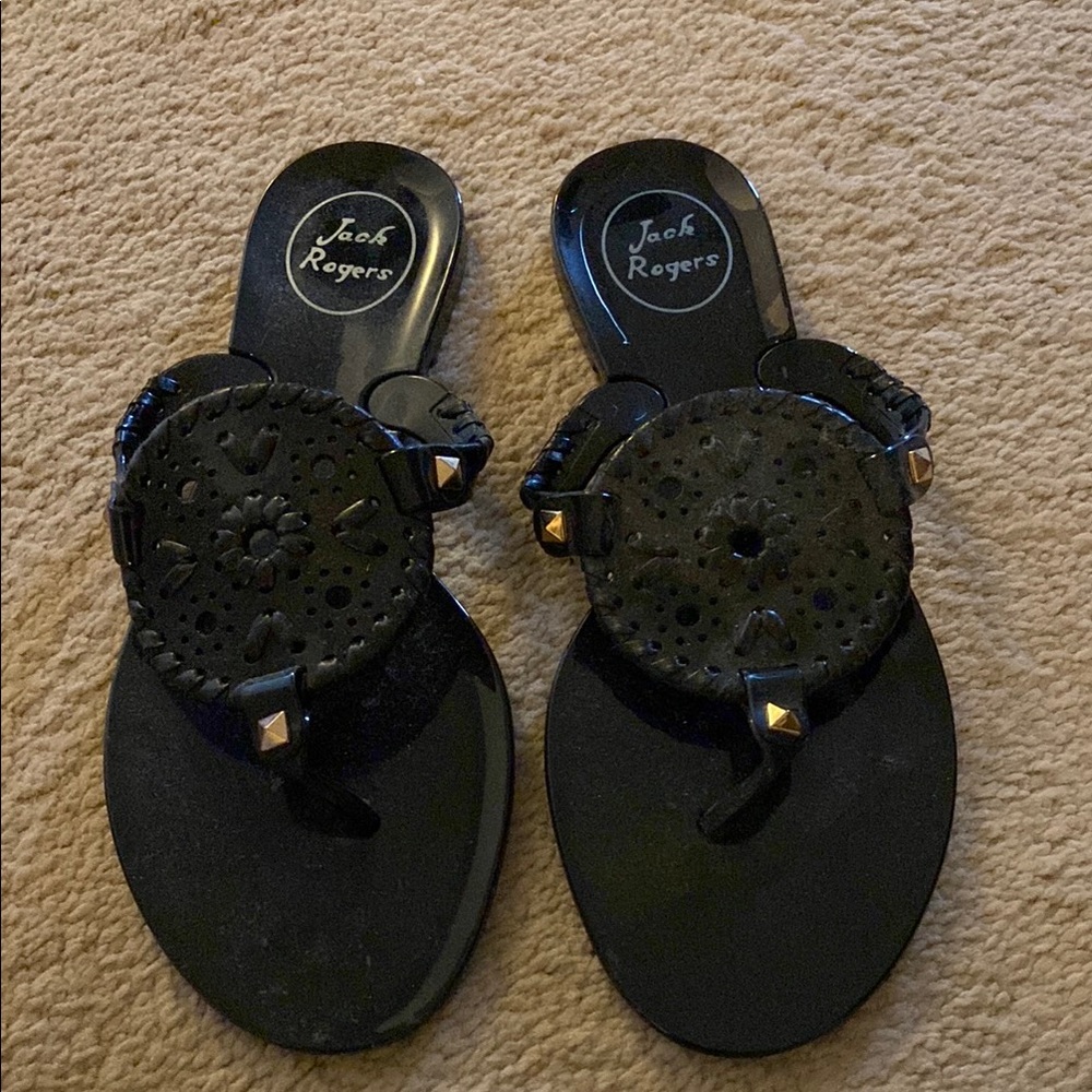Jack Rogers Girls Black Sandals